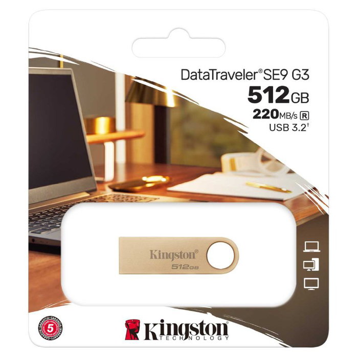 Kingston DataTraveler SE9 G3 512 GB Oro Kingston DataTraveler SE9 G3 512 GB Oro